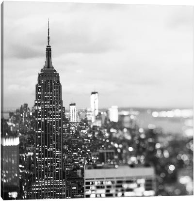 New York Noir Canvas Art Print - Empire State Building