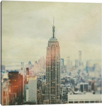 New York Old Canvas Art Print - Empire State Building