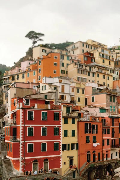 Cinque Terre Pastels by Chelsea Victoria acrylic art print