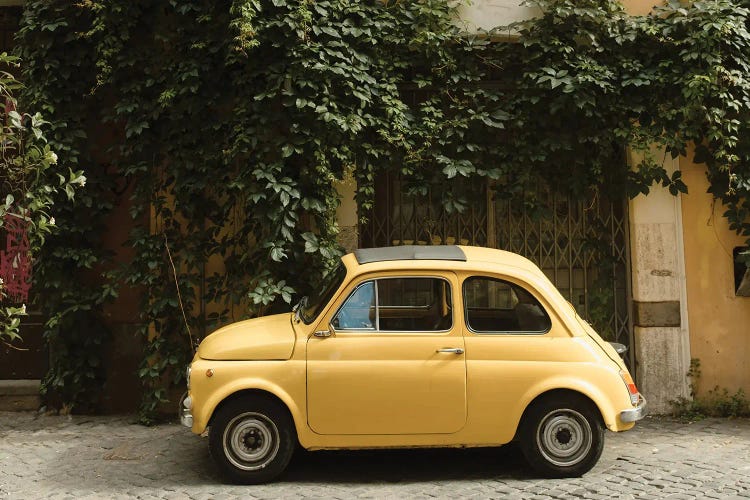 The Yellow Car In Italy
