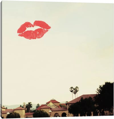 California Love Canvas Art Print - Lips Art