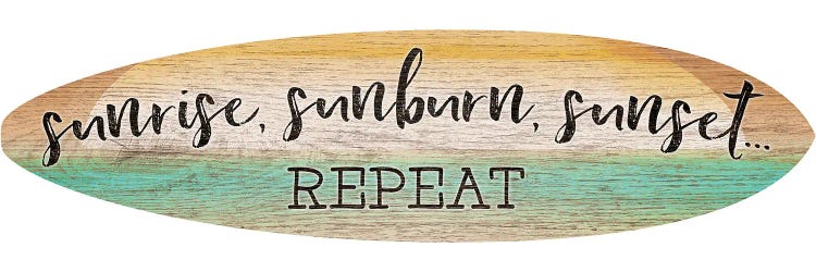 Sunrise Surfboard by Cloverfield & Co. wall art