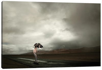 The Rain Girl Canvas Art Print