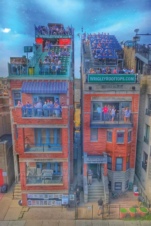 Wrigley Roofs by Caitlin Vera wall art