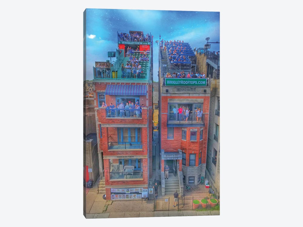 Wrigley Roofs by Caitlin Vera 1-piece Canvas Wall Art