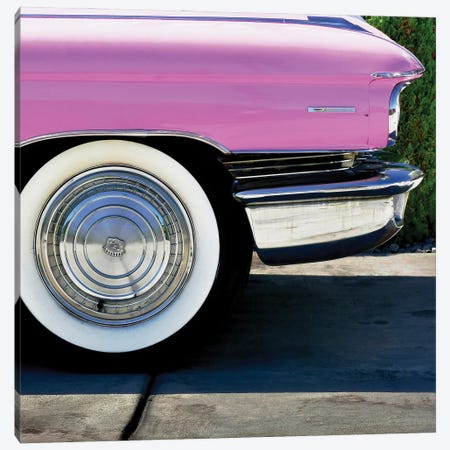 Pink Cadillac Tire Canvas Print #CVG10} by Carlos Vargas Canvas Art
