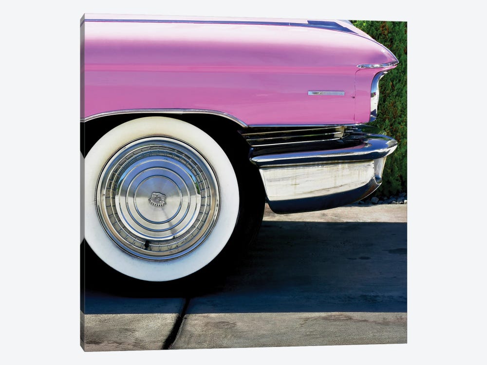 Pink Cadillac Tire by Carlos Vargas 1-piece Canvas Art Print
