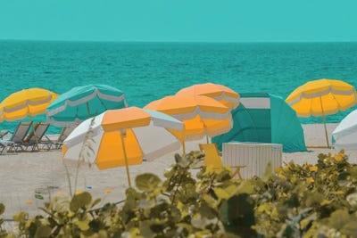 Umbrellas I by Carlos Vargas gallery poster