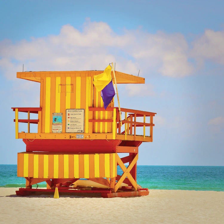 Lifeguard Station by Carlos Vargas wall art