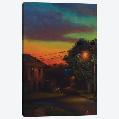 Neighbourhood 1 - Twilight Canvas Print #CVI12} by Christopher Vidal Canvas Artwork