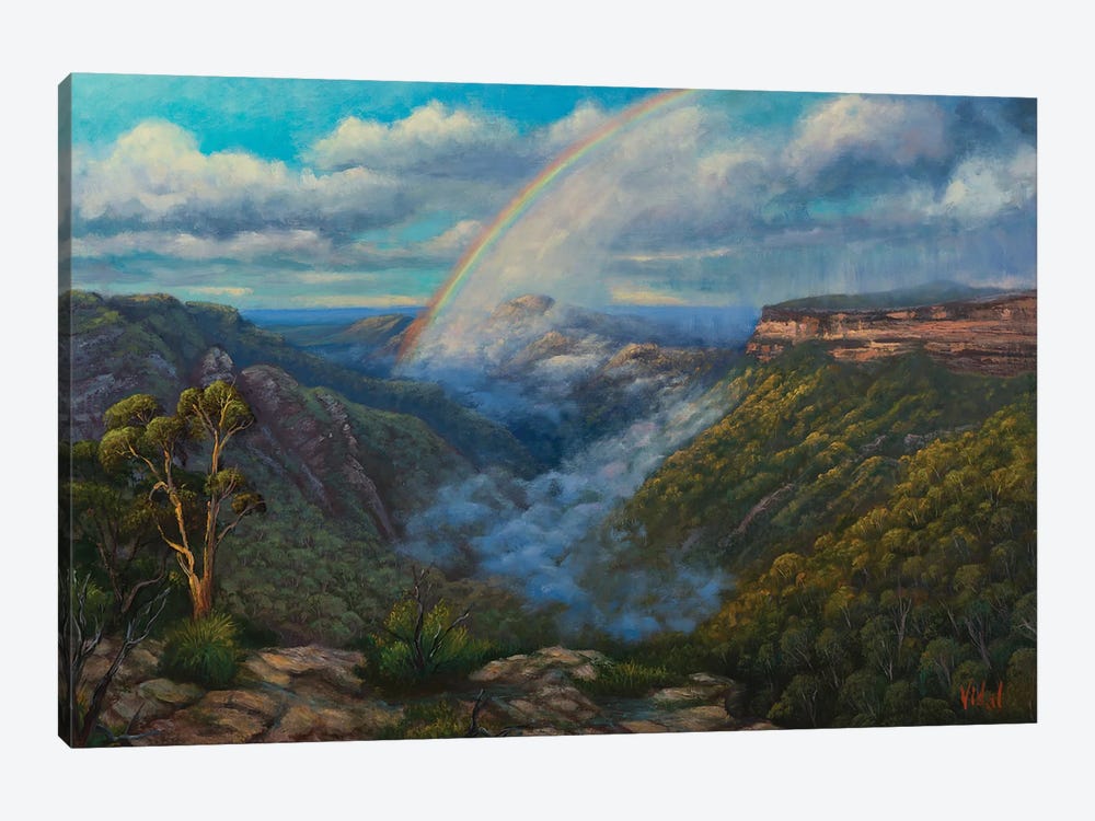 Passing Storm At Kanangra Boyd by Christopher Vidal 1-piece Canvas Print