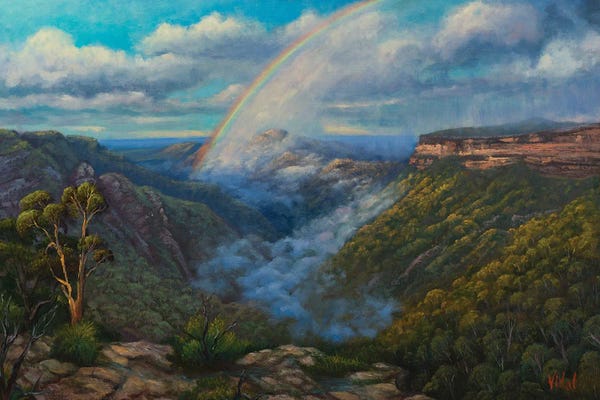Christopher Vidal: Passing Storm At Kanangra Boyd by Christopher Vidal