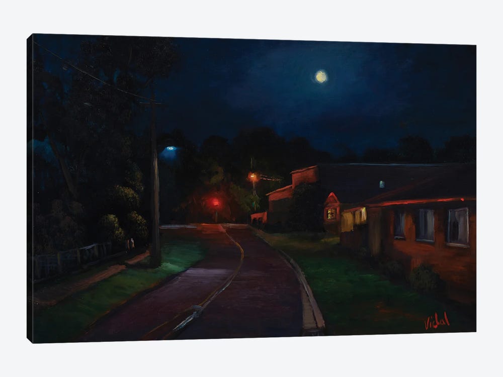 Neighbourhood 2 - Red Reflections by Christopher Vidal 1-piece Canvas Art