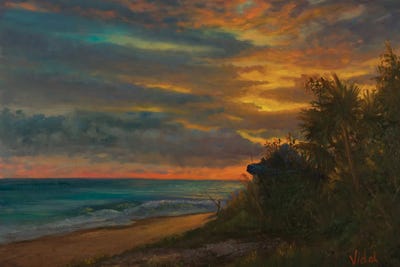 The Calm Before The Storm At Inskip Point QLD by Christopher Vidal framed wall art