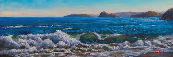 Christopher Vidal: Breaking Wave At Ettalong Beach NSW by Christopher Vidal