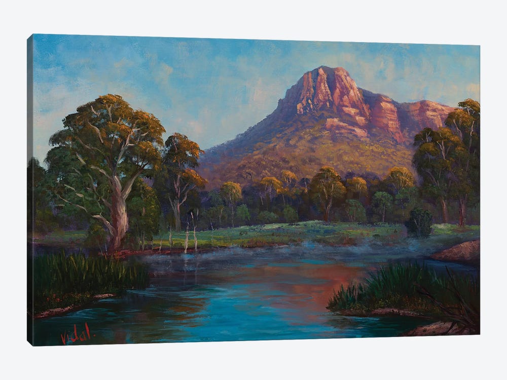 Early Morning Light On Mt Sturgeon VIC by Christopher Vidal 1-piece Canvas Print
