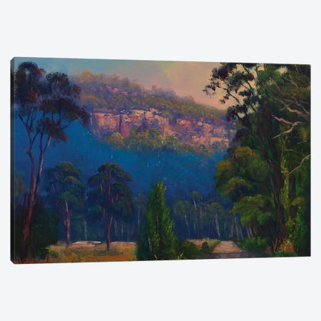 Late Afternoon Light Dunville Loop Capertee Valley Canvas Print #CVI23} by Christopher Vidal Canvas Art Print