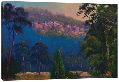 Late Afternoon Light Dunville Loop Capertee Valley Canvas Art Print - Christopher Vidal