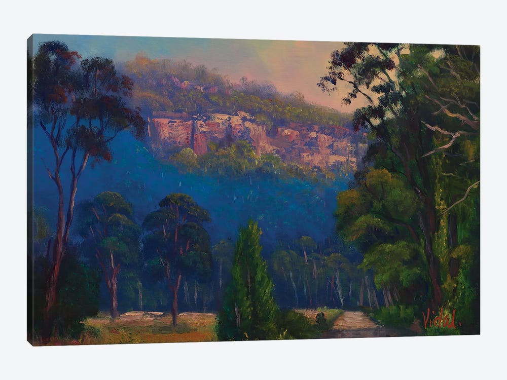 Late Afternoon Light Dunville Loop Capertee Valley by Christopher Vidal 1-piece Canvas Wall Art