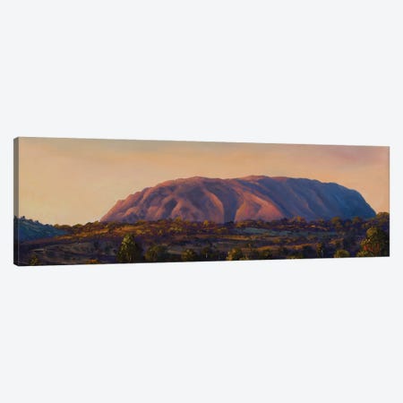 Sunrise On Uluru (Ayers Rock) NT Canvas Print #CVI26} by Christopher Vidal Canvas Wall Art