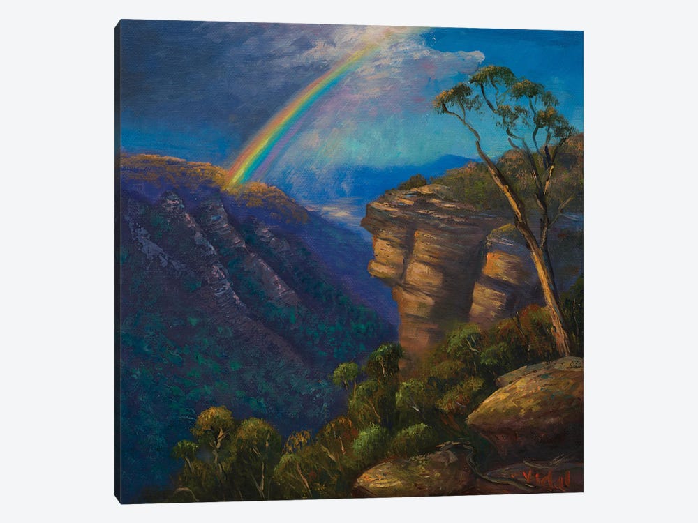 On The Wall Of Kanangra Boyd NP by Christopher Vidal 1-piece Canvas Art