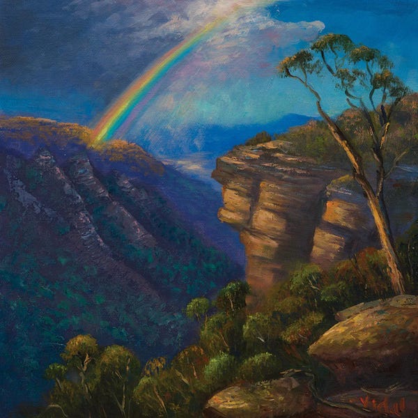 Christopher Vidal: On The Wall Of Kanangra Boyd NP by Christopher Vidal