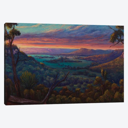 Sunset View At Shipley Plateau Blackheath Canvas Print #CVI29} by Christopher Vidal Canvas Art Print