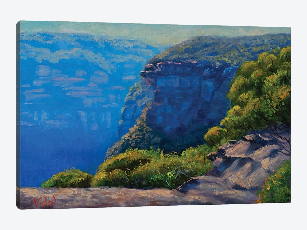 Afternoon Atmospheric Light At Blue Mountains by Christopher Vidal 1-piece Canvas Print