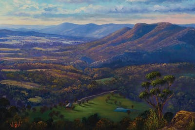 The View From Mt Blackheath, Blue Mountains NSW by Christopher Vidal canvas print