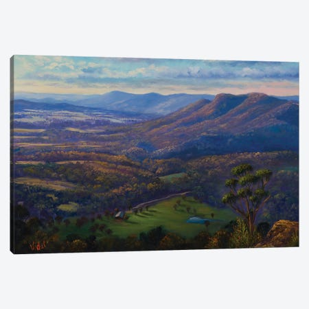 The View From Mt Blackheath, Blue Mountains NSW Canvas Print #CVI30} by Christopher Vidal Canvas Artwork