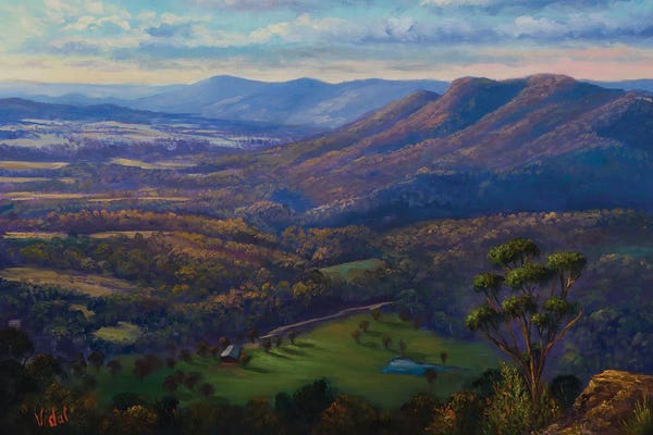 Christopher Vidal: The View From Mt Blackheath, Blue Mountains NSW by Christopher Vidal