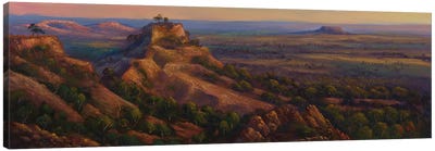 The View From Mt Slowcombe Yaraka QLD Canvas Art Print - Christopher Vidal