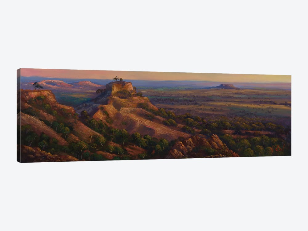The View From Mt Slowcombe Yaraka QLD by Christopher Vidal 1-piece Canvas Art Print