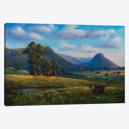 Views Of Dunville Loop, Capertee Valley Canvas Print #CVI32} by Christopher Vidal Canvas Artwork