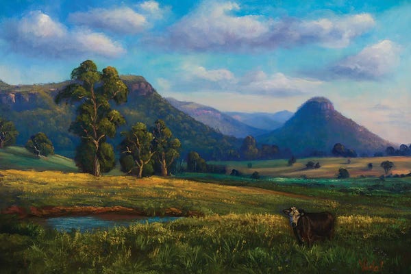 Christopher Vidal: Views Of Dunville Loop, Capertee Valley by Christopher Vidal