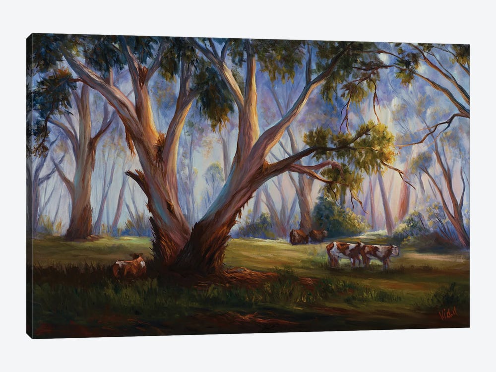 Grazing In The Australian Bush by Christopher Vidal 1-piece Art Print