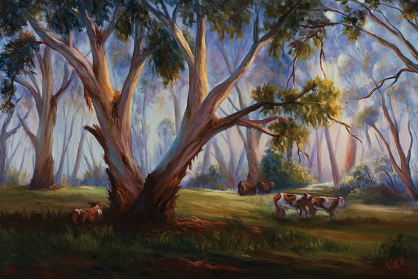 Christopher Vidal: Grazing In The Australian Bush by Christopher Vidal