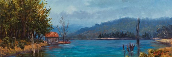 Christopher Vidal: An Evening Walk Near Lake Jindabyne by Christopher Vidal