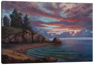 The End Of The Day Canvas Art Print - Christopher Vidal