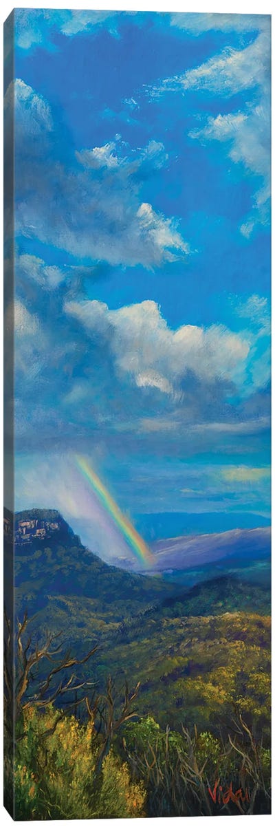 After The Storm Blue Mountains Canvas Art Print - Blue Art