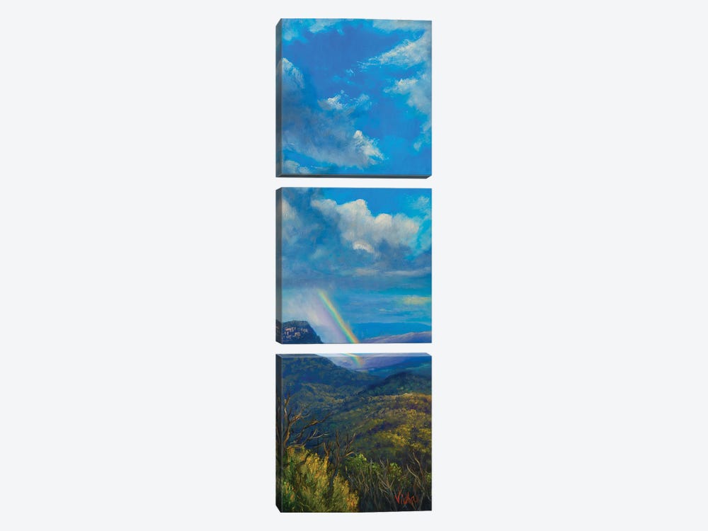 After The Storm Blue Mountains by Christopher Vidal 3-piece Canvas Artwork