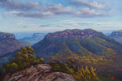 Mt Solitary From Sublime Point by Christopher Vidal canvas print