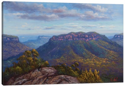 Mt Solitary From Sublime Point Canvas Art Print - New South Wales Art