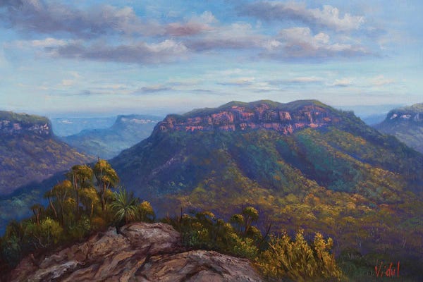 Christopher Vidal: Mt Solitary From Sublime Point by Christopher Vidal