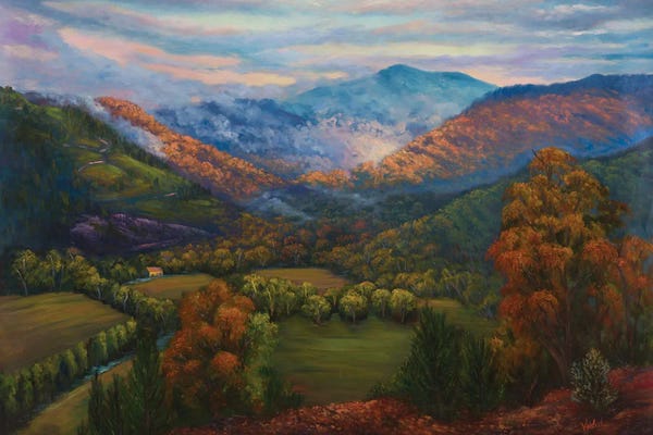 Christopher Vidal: The View Of Mt Bogong From Tower Hill by Christopher Vidal
