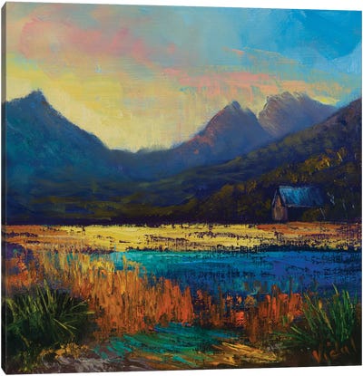 Cradle Mountain Abstracted Canvas Art Print - Christopher Vidal