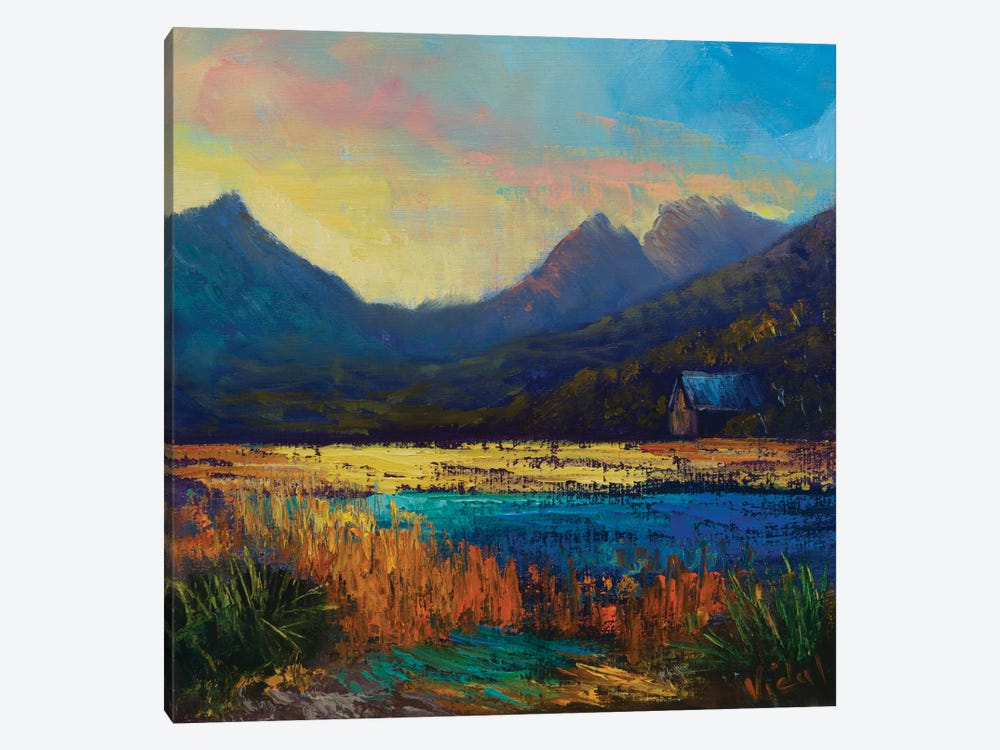 Cradle Mountain Abstracted by Christopher Vidal 1-piece Canvas Art