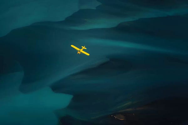 Iceland: Flying Over Iceland I by Cuma Çevik