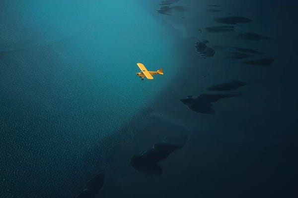 Cuma Çevik: Flying Over Iceland II by Cuma Çevik
