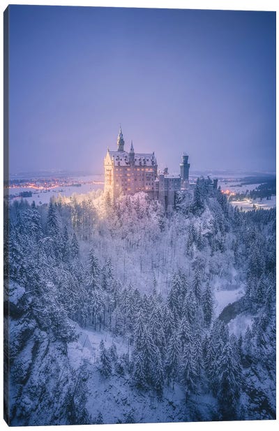 Neuschwanstein Castle I - Germany Canvas Art Print - Winter Wonderland